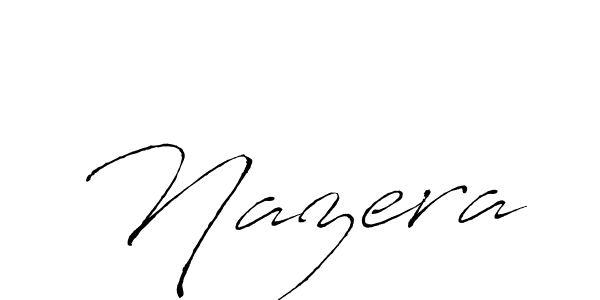 The best way (Antro_Vectra) to make a short signature is to pick only two or three words in your name. The name Nazera include a total of six letters. For converting this name. Nazera signature style 6 images and pictures png