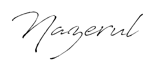 How to make Nazerul name signature. Use Antro_Vectra style for creating short signs online. This is the latest handwritten sign. Nazerul signature style 6 images and pictures png