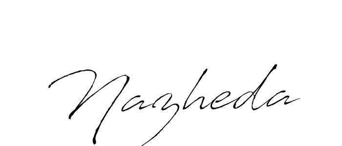 Also we have Nazheda name is the best signature style. Create professional handwritten signature collection using Antro_Vectra autograph style. Nazheda signature style 6 images and pictures png