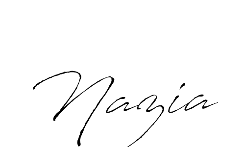 Nazia stylish signature style. Best Handwritten Sign (Antro_Vectra) for my name. Handwritten Signature Collection Ideas for my name Nazia. Nazia signature style 6 images and pictures png
