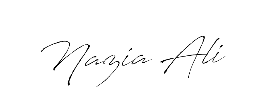if you are searching for the best signature style for your name Nazia Ali. so please give up your signature search. here we have designed multiple signature styles  using Antro_Vectra. Nazia Ali signature style 6 images and pictures png