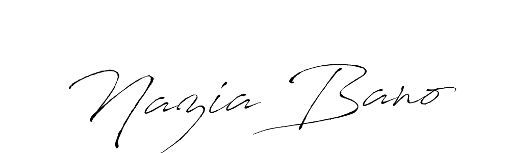 Similarly Antro_Vectra is the best handwritten signature design. Signature creator online .You can use it as an online autograph creator for name Nazia Bano. Nazia Bano signature style 6 images and pictures png