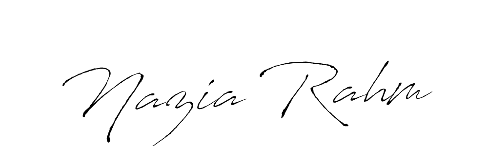 See photos of Nazia Rahm official signature by Spectra . Check more albums & portfolios. Read reviews & check more about Antro_Vectra font. Nazia Rahm signature style 6 images and pictures png