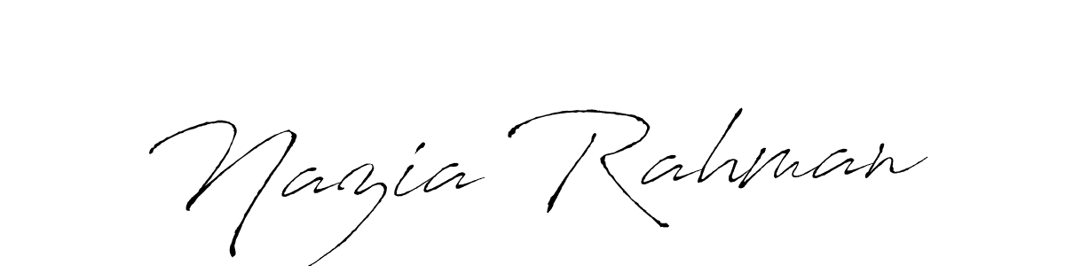 This is the best signature style for the Nazia Rahman name. Also you like these signature font (Antro_Vectra). Mix name signature. Nazia Rahman signature style 6 images and pictures png