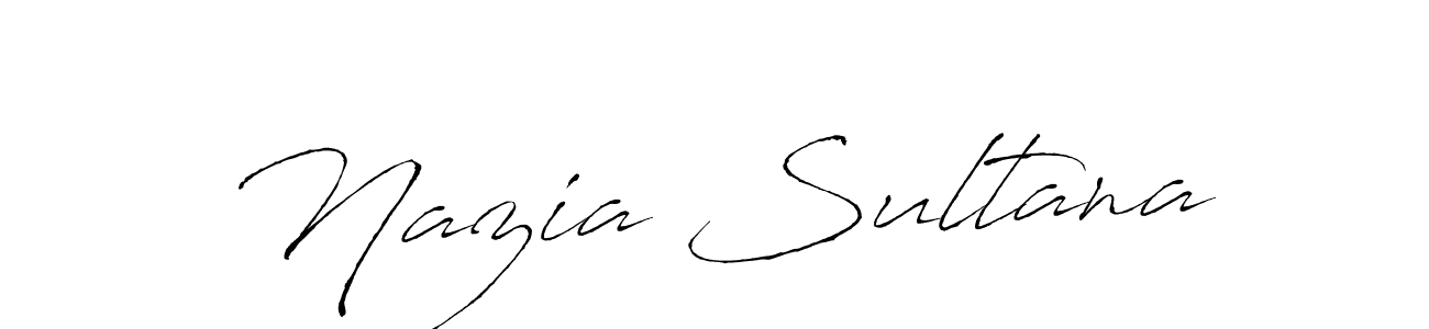 Nazia Sultana stylish signature style. Best Handwritten Sign (Antro_Vectra) for my name. Handwritten Signature Collection Ideas for my name Nazia Sultana. Nazia Sultana signature style 6 images and pictures png