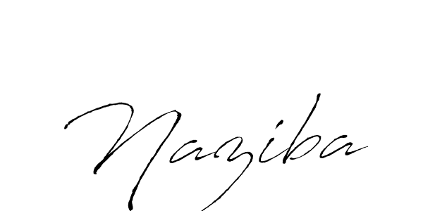 Use a signature maker to create a handwritten signature online. With this signature software, you can design (Antro_Vectra) your own signature for name Naziba. Naziba signature style 6 images and pictures png