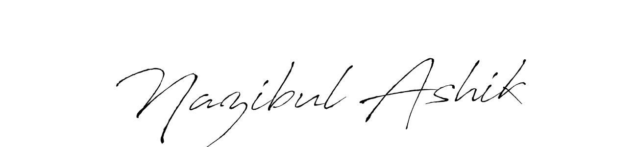 Create a beautiful signature design for name Nazibul Ashik. With this signature (Antro_Vectra) fonts, you can make a handwritten signature for free. Nazibul Ashik signature style 6 images and pictures png