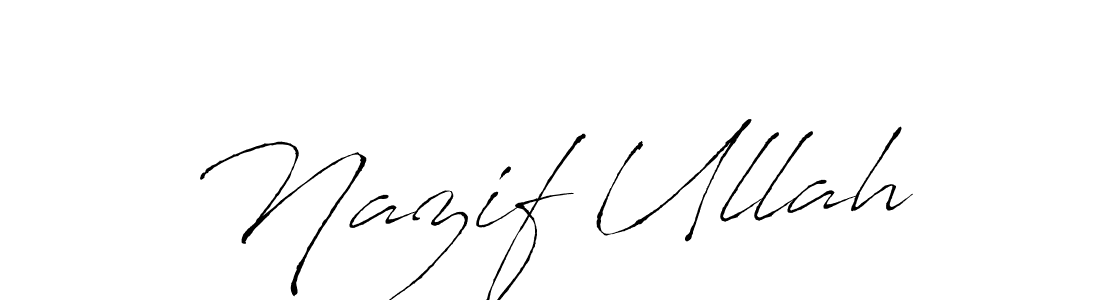 Antro_Vectra is a professional signature style that is perfect for those who want to add a touch of class to their signature. It is also a great choice for those who want to make their signature more unique. Get Nazif Ullah name to fancy signature for free. Nazif Ullah signature style 6 images and pictures png