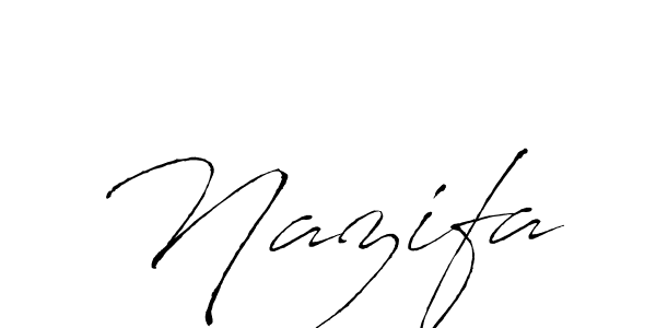 How to make Nazifa signature? Antro_Vectra is a professional autograph style. Create handwritten signature for Nazifa name. Nazifa signature style 6 images and pictures png