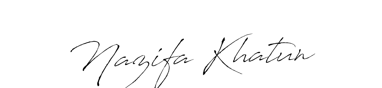 It looks lik you need a new signature style for name Nazifa Khatun. Design unique handwritten (Antro_Vectra) signature with our free signature maker in just a few clicks. Nazifa Khatun signature style 6 images and pictures png