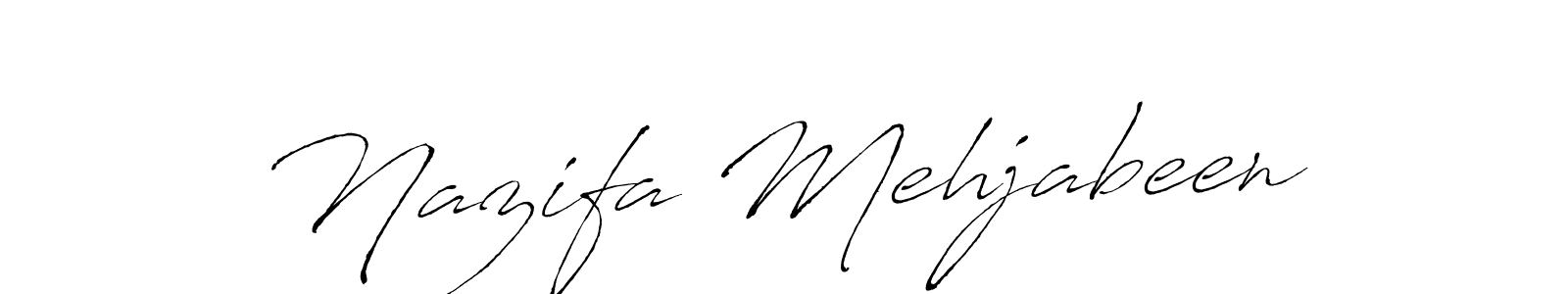 Use a signature maker to create a handwritten signature online. With this signature software, you can design (Antro_Vectra) your own signature for name Nazifa Mehjabeen. Nazifa Mehjabeen signature style 6 images and pictures png