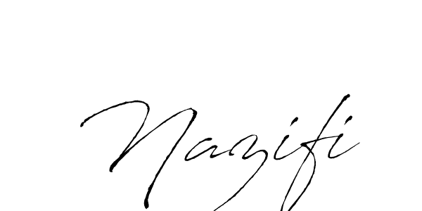 The best way (Antro_Vectra) to make a short signature is to pick only two or three words in your name. The name Nazifi include a total of six letters. For converting this name. Nazifi signature style 6 images and pictures png