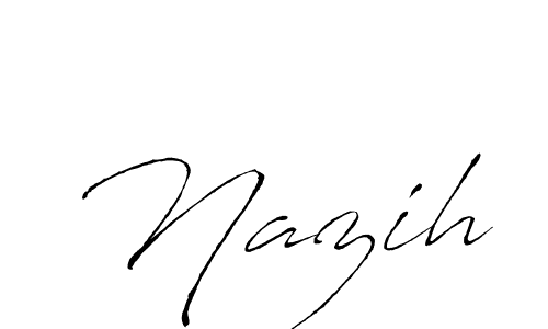 Make a beautiful signature design for name Nazih. With this signature (Antro_Vectra) style, you can create a handwritten signature for free. Nazih signature style 6 images and pictures png