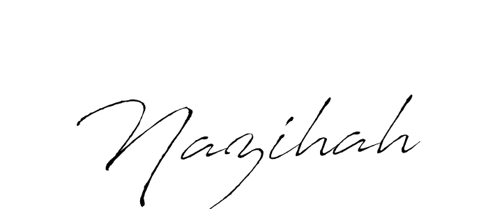 Also we have Nazihah name is the best signature style. Create professional handwritten signature collection using Antro_Vectra autograph style. Nazihah signature style 6 images and pictures png