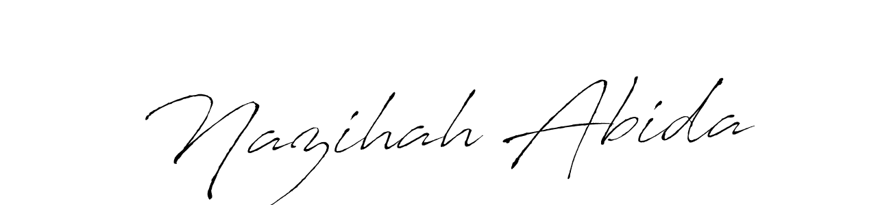 Once you've used our free online signature maker to create your best signature Antro_Vectra style, it's time to enjoy all of the benefits that Nazihah Abida name signing documents. Nazihah Abida signature style 6 images and pictures png