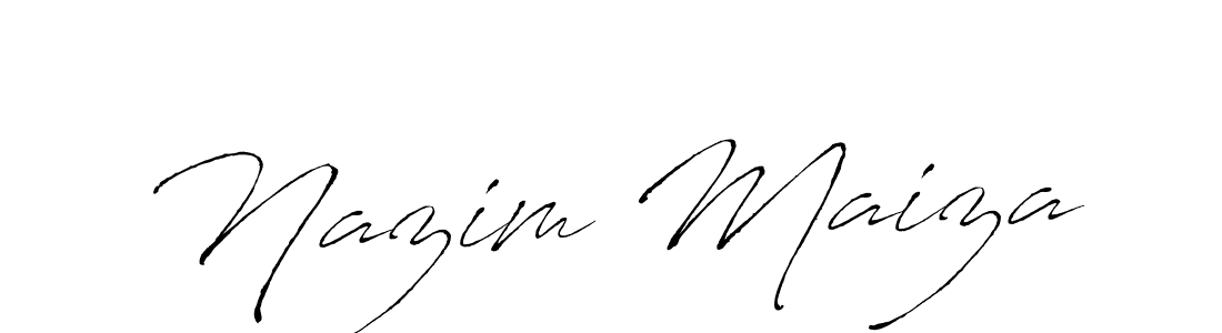 It looks lik you need a new signature style for name Nazim Maiza. Design unique handwritten (Antro_Vectra) signature with our free signature maker in just a few clicks. Nazim Maiza signature style 6 images and pictures png