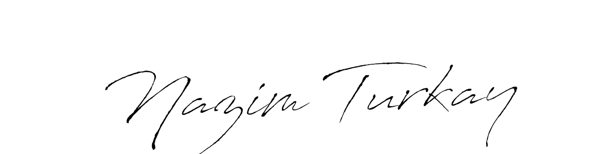 You can use this online signature creator to create a handwritten signature for the name Nazim Turkay. This is the best online autograph maker. Nazim Turkay signature style 6 images and pictures png