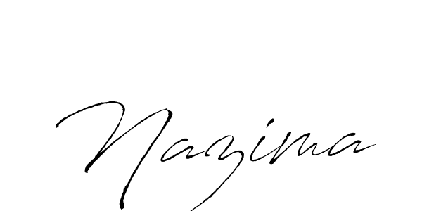 Make a beautiful signature design for name Nazima. Use this online signature maker to create a handwritten signature for free. Nazima signature style 6 images and pictures png