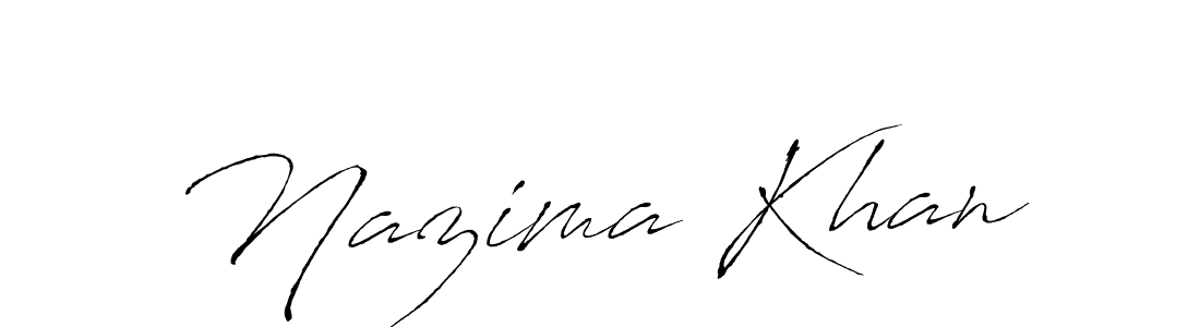 How to make Nazima Khan signature? Antro_Vectra is a professional autograph style. Create handwritten signature for Nazima Khan name. Nazima Khan signature style 6 images and pictures png