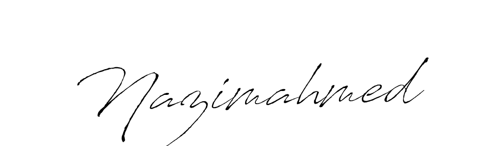 Make a beautiful signature design for name Nazimahmed. With this signature (Antro_Vectra) style, you can create a handwritten signature for free. Nazimahmed signature style 6 images and pictures png
