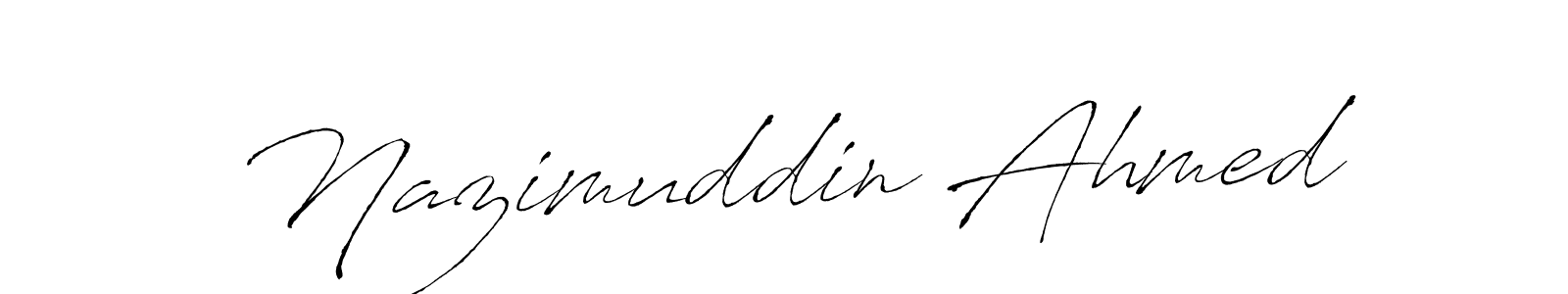 The best way (Antro_Vectra) to make a short signature is to pick only two or three words in your name. The name Nazimuddin Ahmed include a total of six letters. For converting this name. Nazimuddin Ahmed signature style 6 images and pictures png