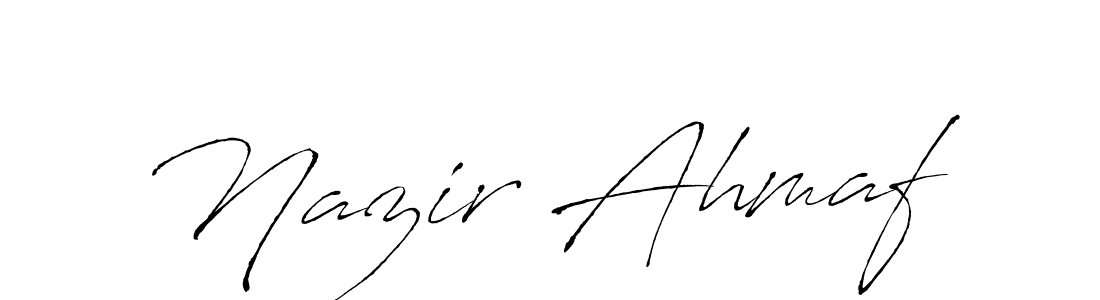 Antro_Vectra is a professional signature style that is perfect for those who want to add a touch of class to their signature. It is also a great choice for those who want to make their signature more unique. Get Nazir Ahmaf name to fancy signature for free. Nazir Ahmaf signature style 6 images and pictures png