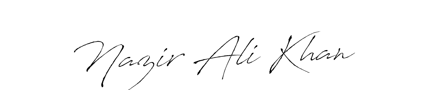 Similarly Antro_Vectra is the best handwritten signature design. Signature creator online .You can use it as an online autograph creator for name Nazir Ali Khan. Nazir Ali Khan signature style 6 images and pictures png
