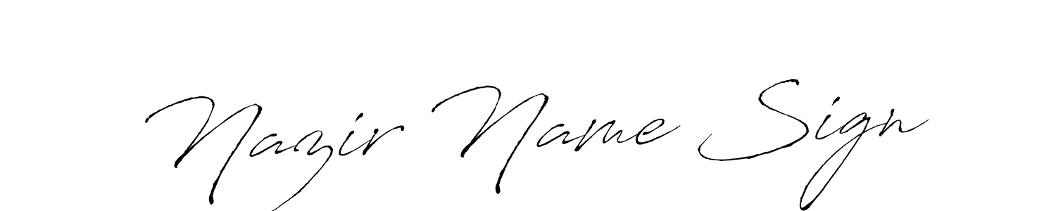 See photos of Nazir Name Sign official signature by Spectra . Check more albums & portfolios. Read reviews & check more about Antro_Vectra font. Nazir Name Sign signature style 6 images and pictures png