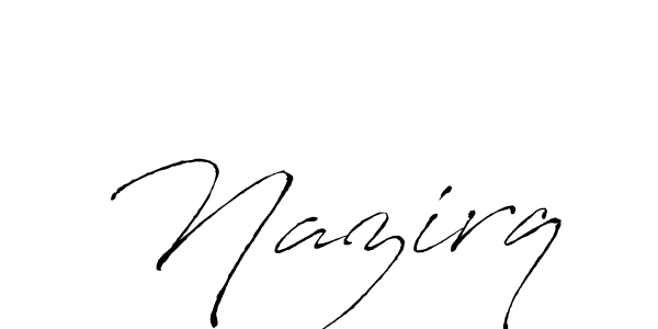 How to make Nazirq signature? Antro_Vectra is a professional autograph style. Create handwritten signature for Nazirq name. Nazirq signature style 6 images and pictures png