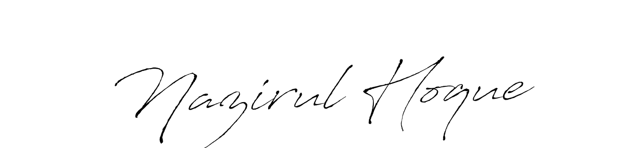 Use a signature maker to create a handwritten signature online. With this signature software, you can design (Antro_Vectra) your own signature for name Nazirul Hoque. Nazirul Hoque signature style 6 images and pictures png