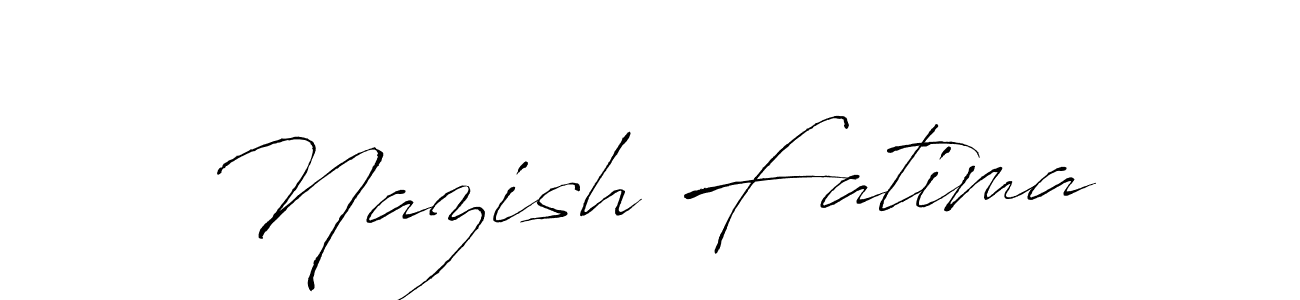 Make a beautiful signature design for name Nazish Fatima. Use this online signature maker to create a handwritten signature for free. Nazish Fatima signature style 6 images and pictures png