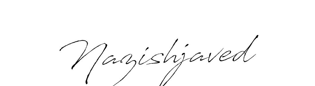 How to make Nazishjaved signature? Antro_Vectra is a professional autograph style. Create handwritten signature for Nazishjaved name. Nazishjaved signature style 6 images and pictures png