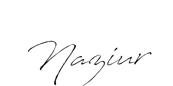 Design your own signature with our free online signature maker. With this signature software, you can create a handwritten (Antro_Vectra) signature for name Naziur. Naziur signature style 6 images and pictures png