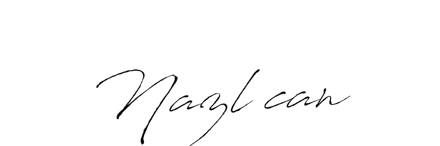 Create a beautiful signature design for name Nazlıcan. With this signature (Antro_Vectra) fonts, you can make a handwritten signature for free. Nazlıcan signature style 6 images and pictures png