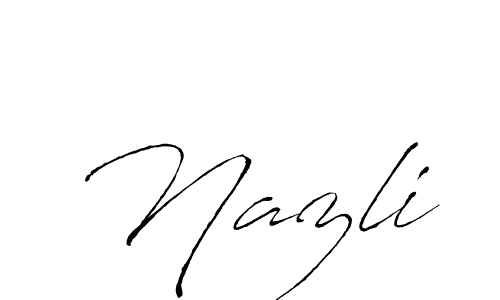 Similarly Antro_Vectra is the best handwritten signature design. Signature creator online .You can use it as an online autograph creator for name Nazli. Nazli signature style 6 images and pictures png