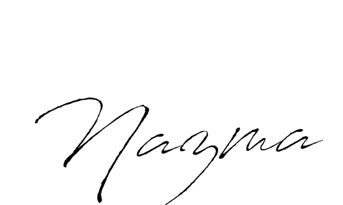 if you are searching for the best signature style for your name Nazma. so please give up your signature search. here we have designed multiple signature styles  using Antro_Vectra. Nazma signature style 6 images and pictures png