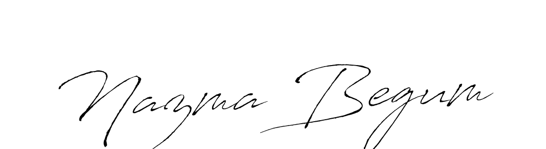 Nazma Begum stylish signature style. Best Handwritten Sign (Antro_Vectra) for my name. Handwritten Signature Collection Ideas for my name Nazma Begum. Nazma Begum signature style 6 images and pictures png