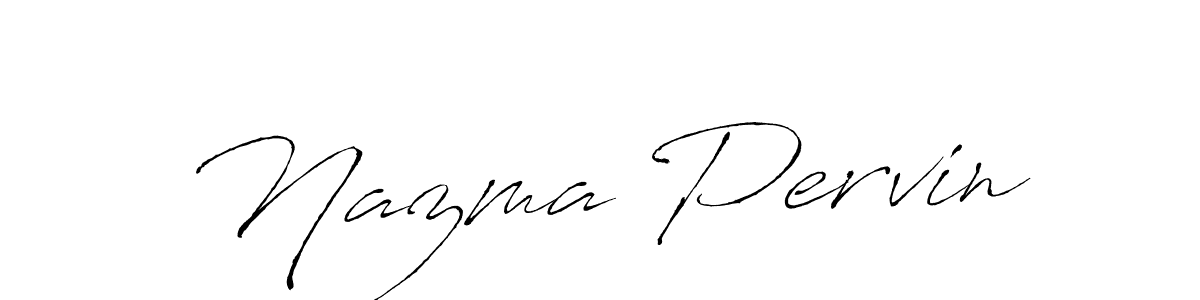 Also You can easily find your signature by using the search form. We will create Nazma Pervin name handwritten signature images for you free of cost using Antro_Vectra sign style. Nazma Pervin signature style 6 images and pictures png