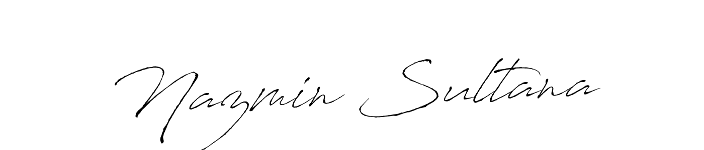 Also we have Nazmin Sultana name is the best signature style. Create professional handwritten signature collection using Antro_Vectra autograph style. Nazmin Sultana signature style 6 images and pictures png