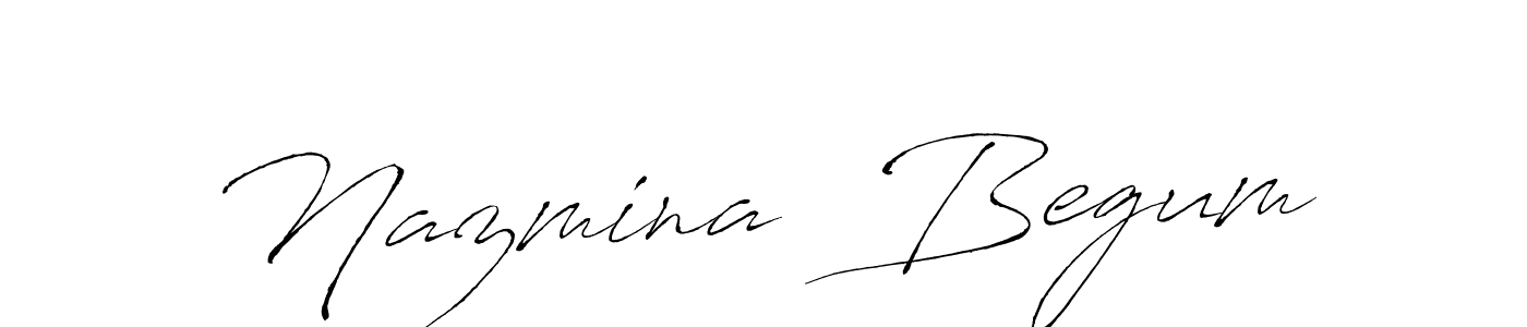 Make a beautiful signature design for name Nazmina  Begum. With this signature (Antro_Vectra) style, you can create a handwritten signature for free. Nazmina  Begum signature style 6 images and pictures png