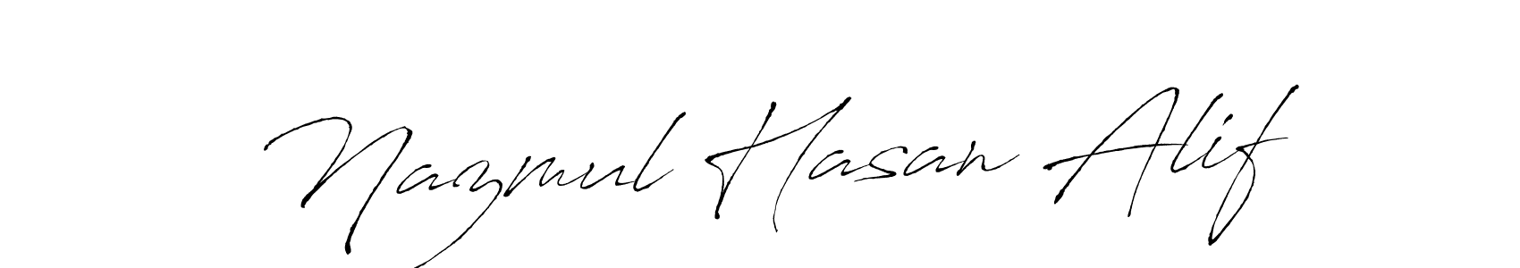Antro_Vectra is a professional signature style that is perfect for those who want to add a touch of class to their signature. It is also a great choice for those who want to make their signature more unique. Get Nazmul Hasan Alif name to fancy signature for free. Nazmul Hasan Alif signature style 6 images and pictures png