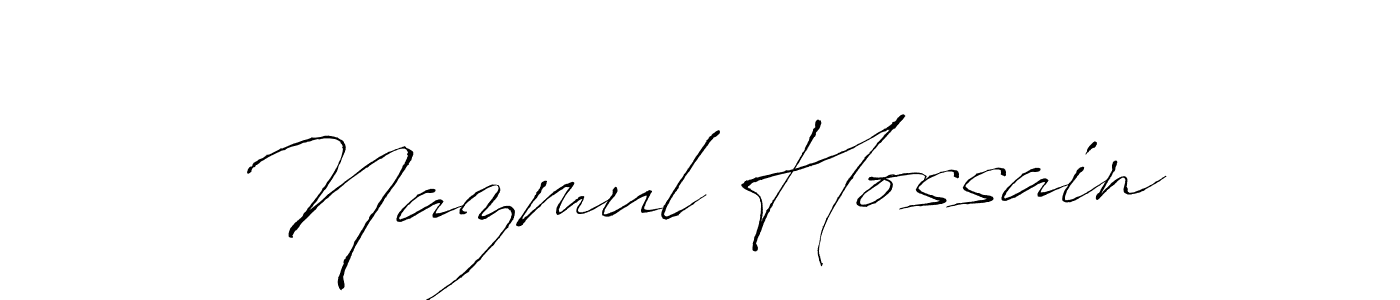 Use a signature maker to create a handwritten signature online. With this signature software, you can design (Antro_Vectra) your own signature for name Nazmul Hossain. Nazmul Hossain signature style 6 images and pictures png