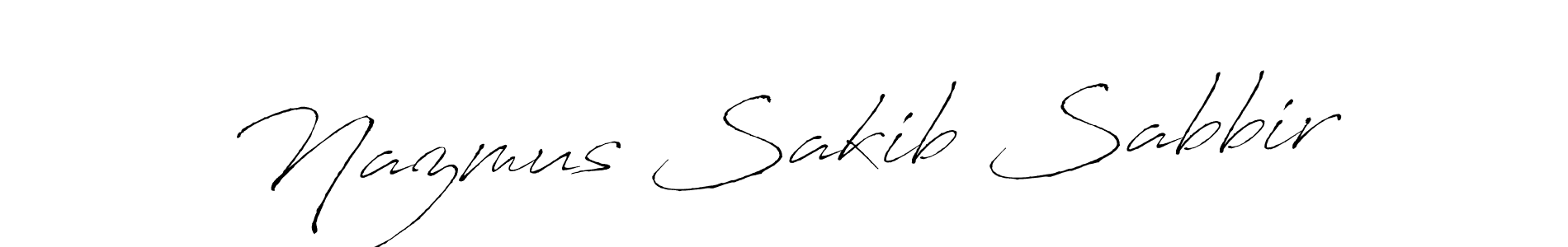 How to make Nazmus Sakib Sabbir signature? Antro_Vectra is a professional autograph style. Create handwritten signature for Nazmus Sakib Sabbir name. Nazmus Sakib Sabbir signature style 6 images and pictures png