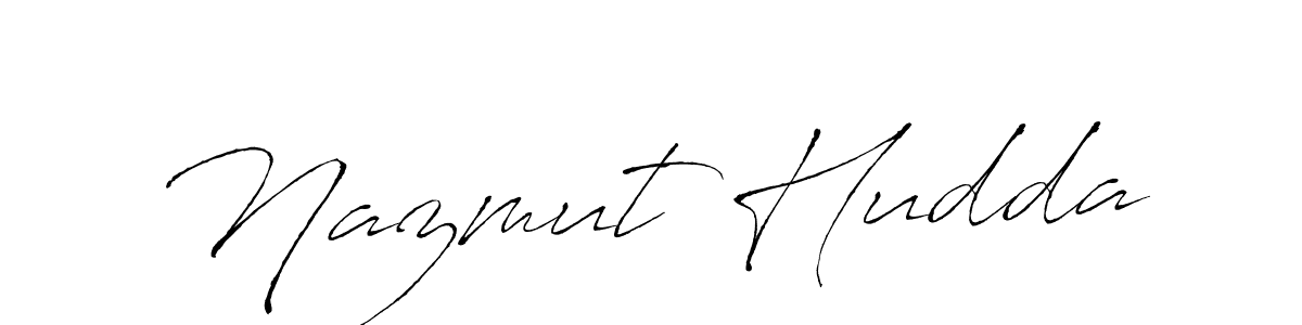 Design your own signature with our free online signature maker. With this signature software, you can create a handwritten (Antro_Vectra) signature for name Nazmut Hudda. Nazmut Hudda signature style 6 images and pictures png
