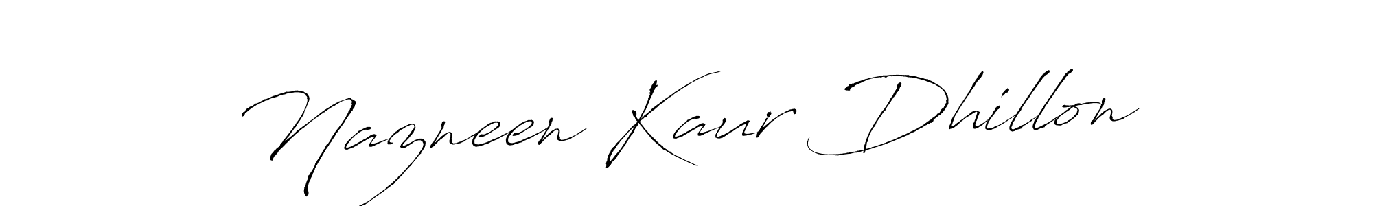 Also we have Nazneen Kaur Dhillon name is the best signature style. Create professional handwritten signature collection using Antro_Vectra autograph style. Nazneen Kaur Dhillon signature style 6 images and pictures png