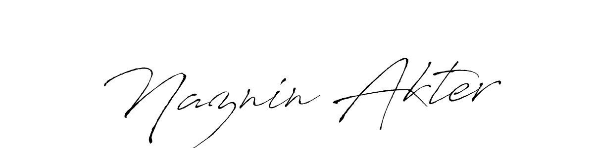 How to make Naznin Akter signature? Antro_Vectra is a professional autograph style. Create handwritten signature for Naznin Akter name. Naznin Akter signature style 6 images and pictures png