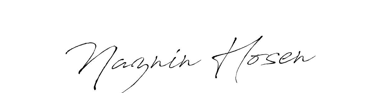 How to make Naznin Hosen name signature. Use Antro_Vectra style for creating short signs online. This is the latest handwritten sign. Naznin Hosen signature style 6 images and pictures png