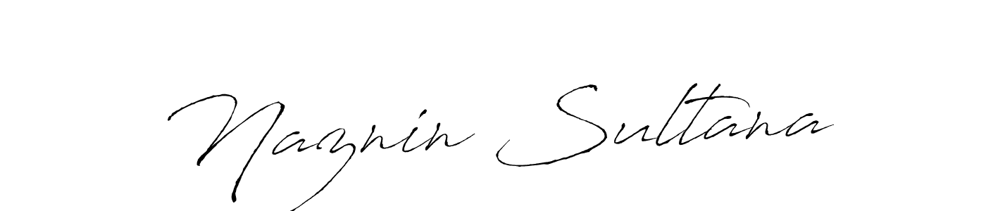 Create a beautiful signature design for name Naznin Sultana. With this signature (Antro_Vectra) fonts, you can make a handwritten signature for free. Naznin Sultana signature style 6 images and pictures png