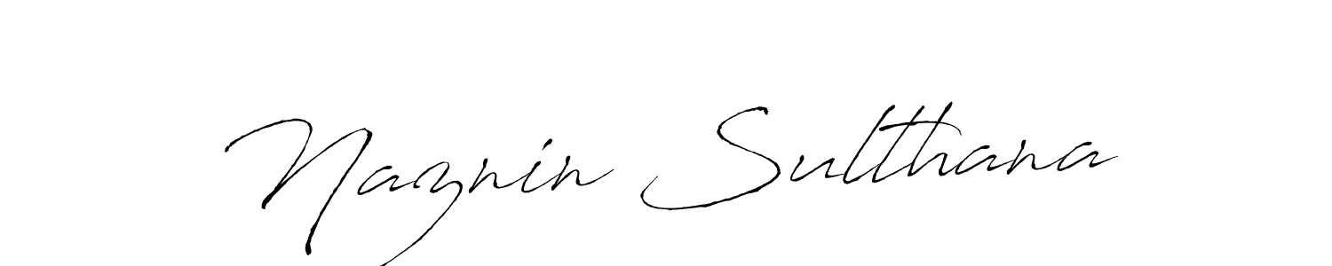 How to make Naznin Sulthana name signature. Use Antro_Vectra style for creating short signs online. This is the latest handwritten sign. Naznin Sulthana signature style 6 images and pictures png