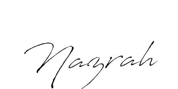 Make a beautiful signature design for name Nazrah. Use this online signature maker to create a handwritten signature for free. Nazrah signature style 6 images and pictures png